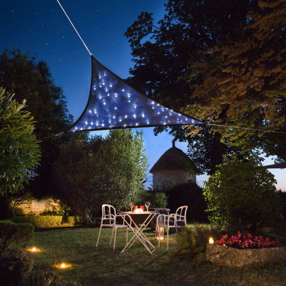 VELA OMBREGGIANTE PEREL Polietilene Ad Alta Densità, 360,0x360,0x360,0 cm