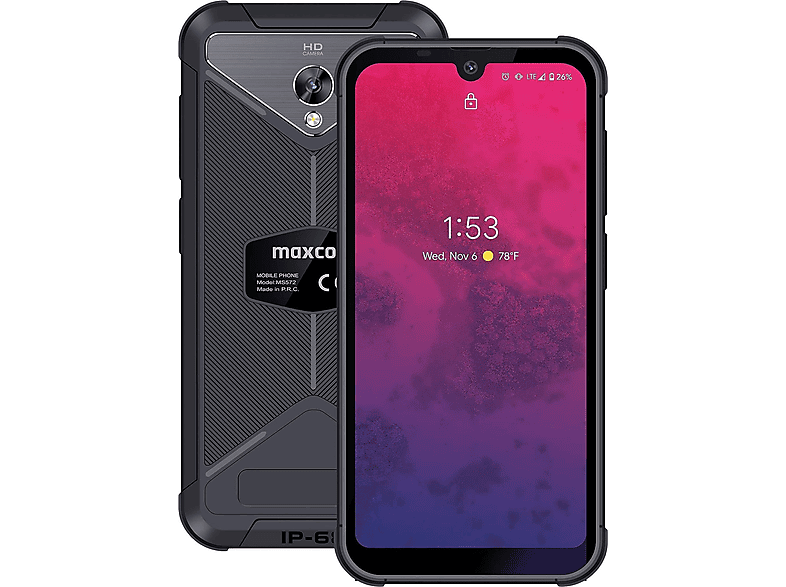 Schwarz MS 4G 572 Smartphone, MAXCOM