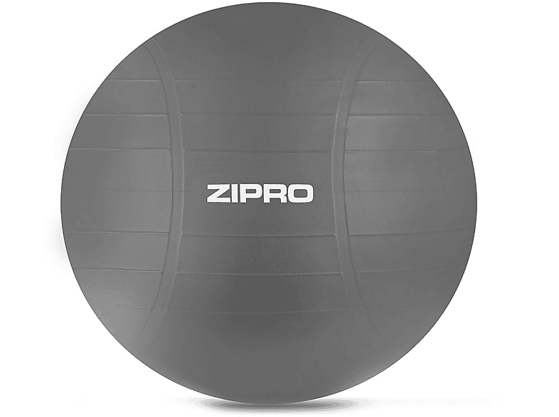 cm Gymnastikball, Anti-Burst Grau ZIPRO 65 Premium