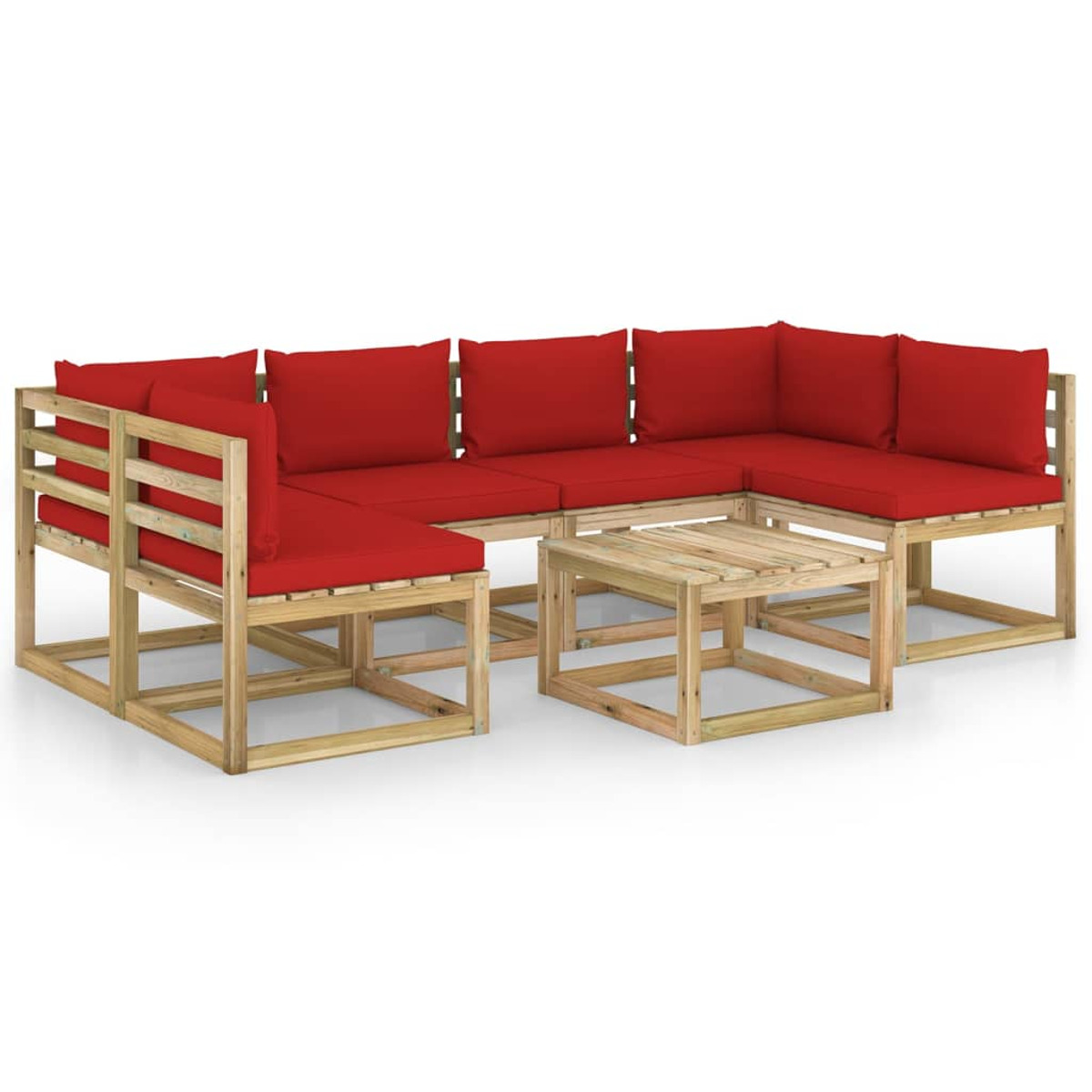 Rot Stuhlset, Gartentisch- und VIDAXL 3065131