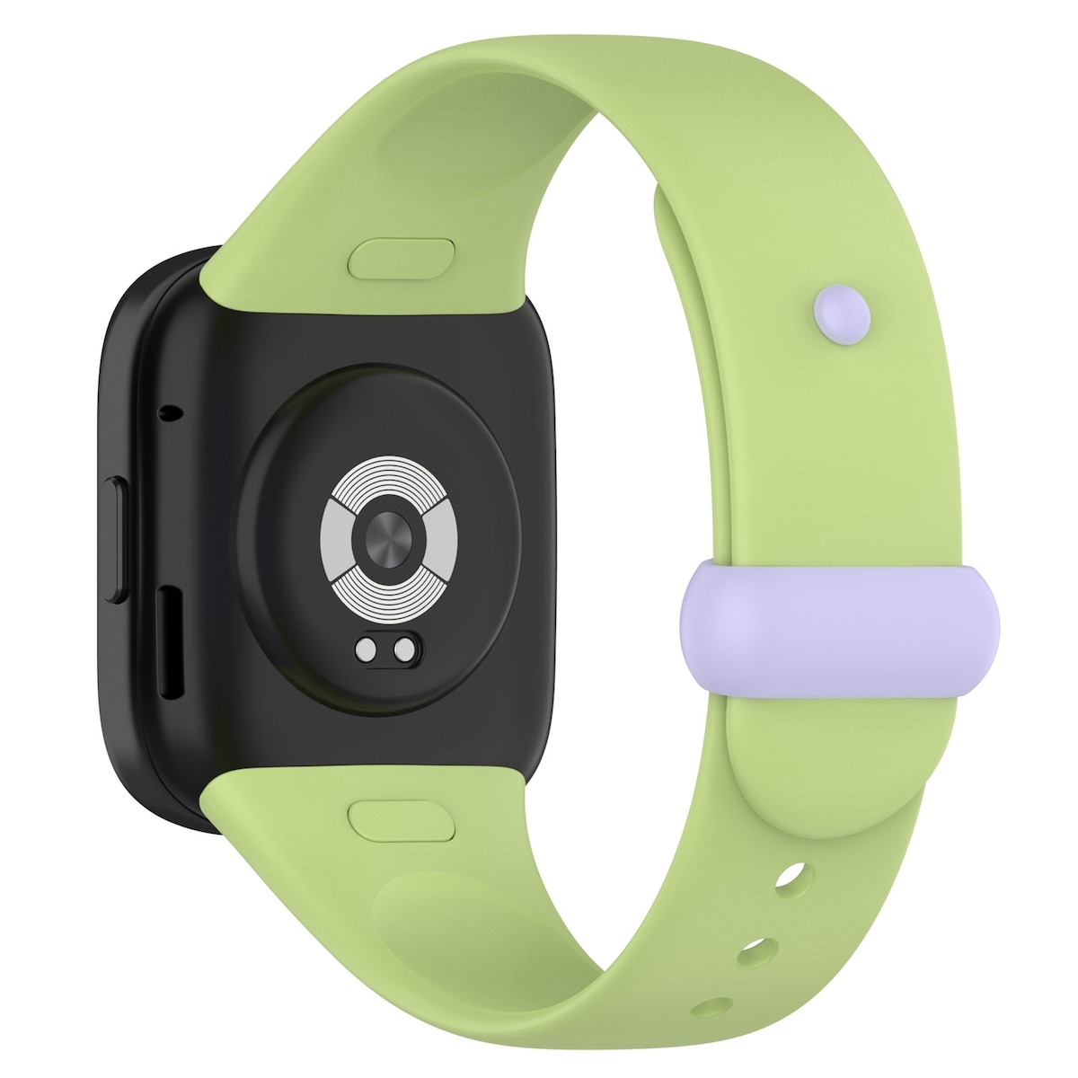 3, Lila Silikon Design / Grün Kunststoff Redmi Watch praktischem farbigem Band Ersatzarmband, Verschluss, / WIGENTO Xiaomi, Sport mit