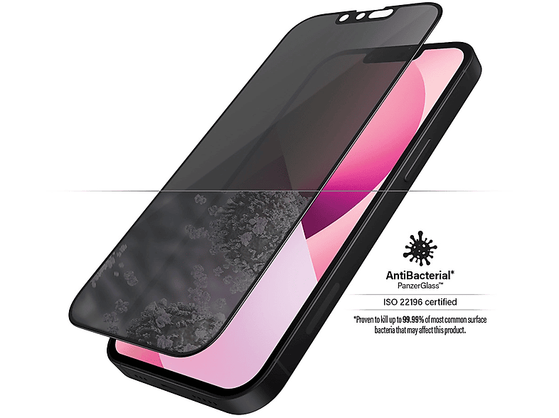 | Displayschutz(für 13 iPhone Screen Protector PANZERGLASS Privacy 13 Apple Mini Mini) Edge-to-Edge Apple iPhone PanzerGlass™