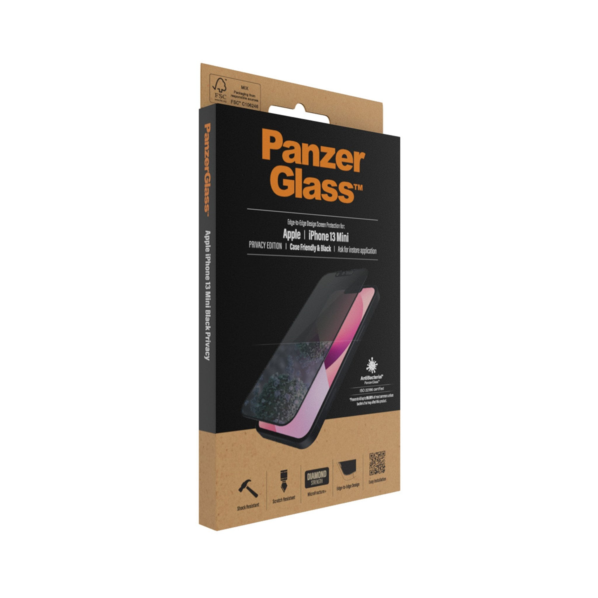 | Privacy Mini) Mini iPhone iPhone Screen PANZERGLASS PanzerGlass™ Apple Displayschutz(für 13 Edge-to-Edge 13 Protector Apple