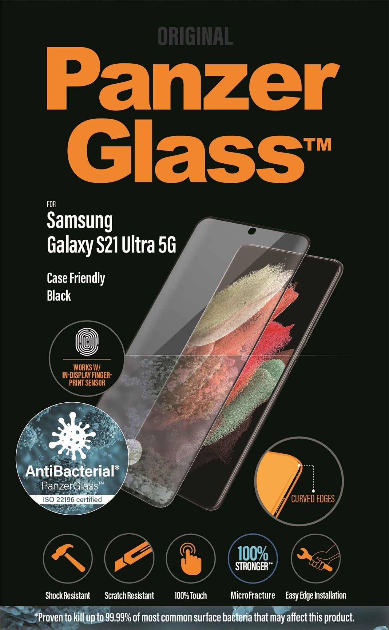 S21 Galaxy 5G) SAMSUNG PANZERGLASS Displayschutz(für Ultra PZ-7258