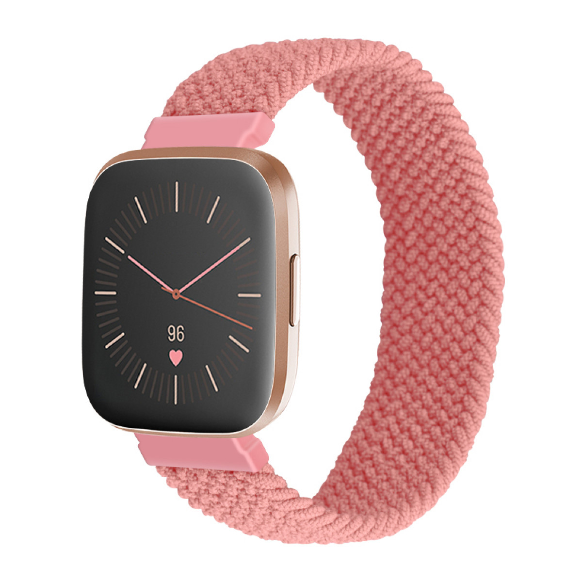 Versa/Versa 2, Nylon, Uhrenarmband Fitbit, Rosa INF Ersatzarmband,