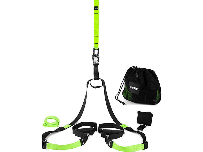 ZIPRO Flex einstellbarer Widerstand Gymnastikband, 1 Grun Stk