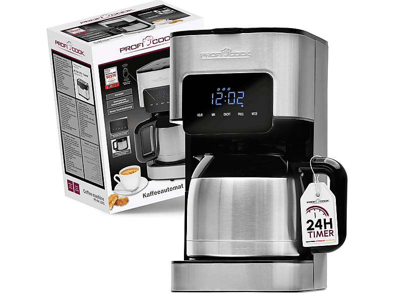 PROFICOOK PC-KA 1191 Kaffeemaschine Silber