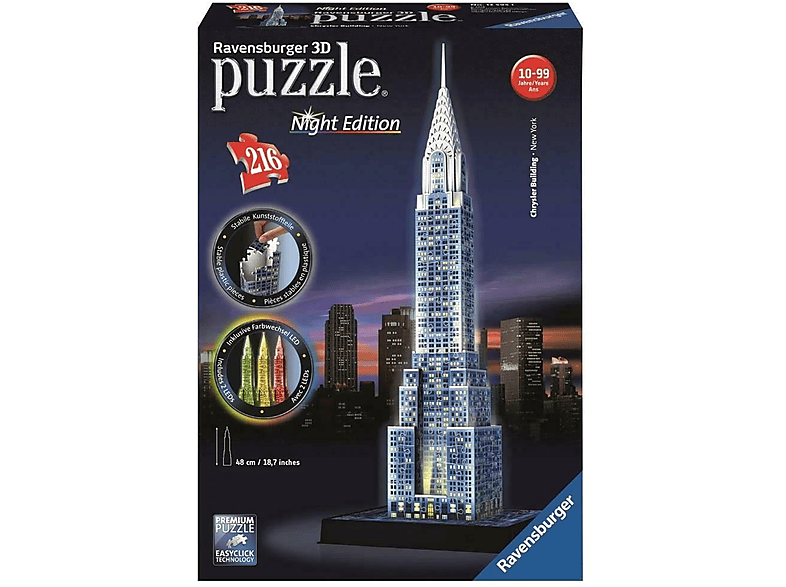 CHRYSLER BEI 12595 NACHT Mehrfarbig Puzzle 3D RAVENSBURGER BUILDING