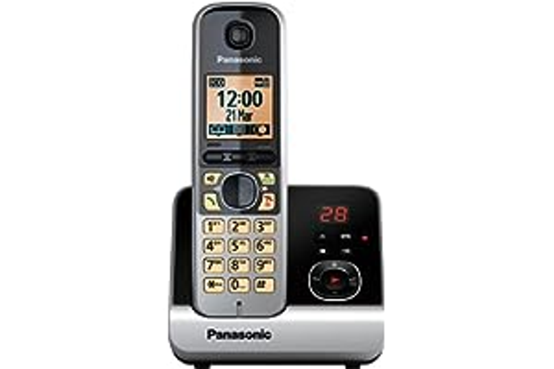 PANASONIC KX-TG 6721 GB SCHWARZ Schnurloses Telefon