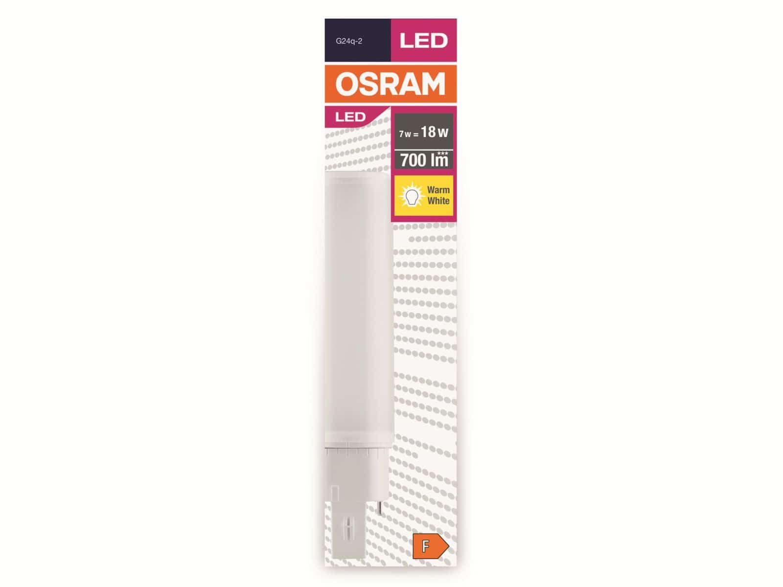 OSRAM  DULUX D/E LED LED Warmweiß MAINS & HF 700 lumen AC Lampe