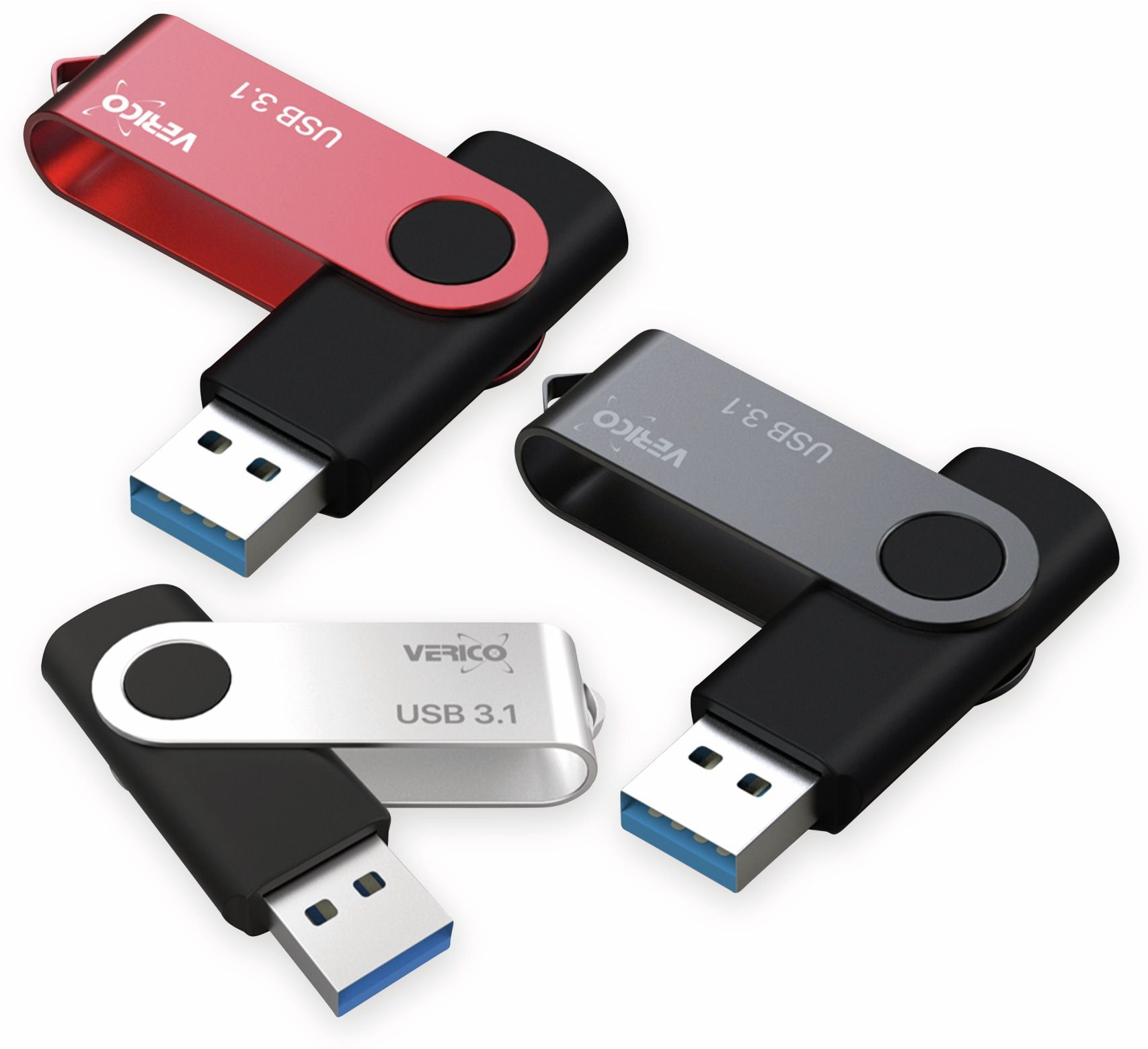 VERICO USB USB-Stick 3.1 (mehrfarbig, GB) 32 3er Pack, 32 GB Stick