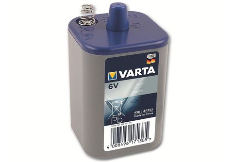 VARTA Professional 430 4R25X 6V Blockbatterie Licht 7,5Ah Zink-Kohle (lose)  Zn-MnO2 Batterie, Zn-MnO2, 6 Volt, 7.5 Ah