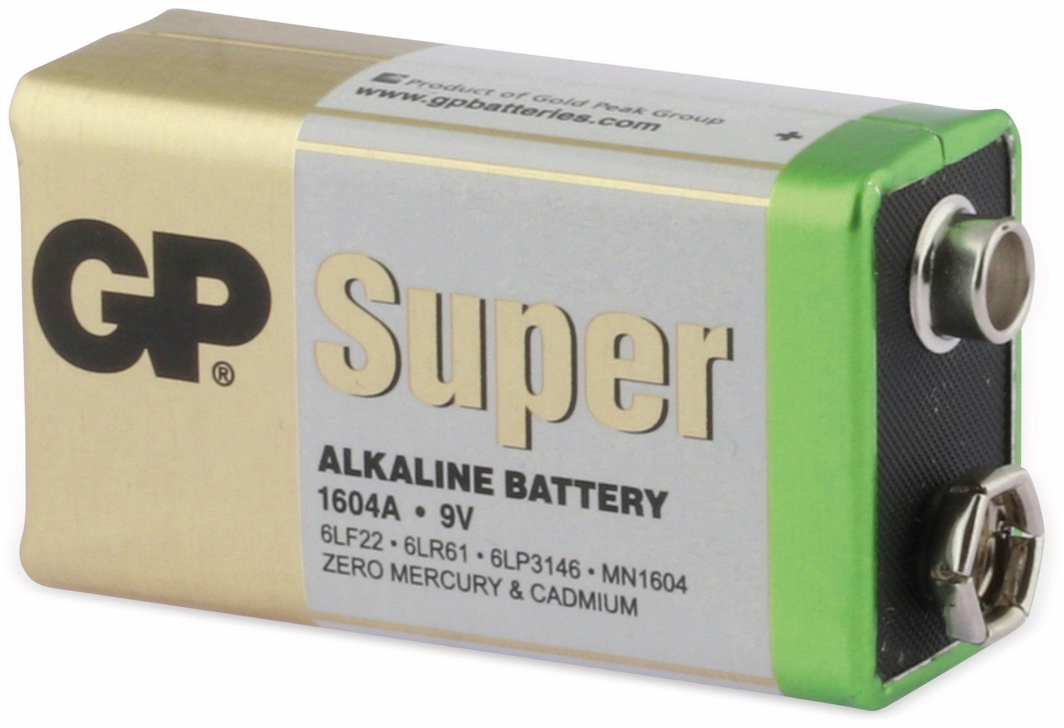 GP 9V-Block-Batterie-Set SUPER Alkaline Stück Batterieset 10 Alkaline