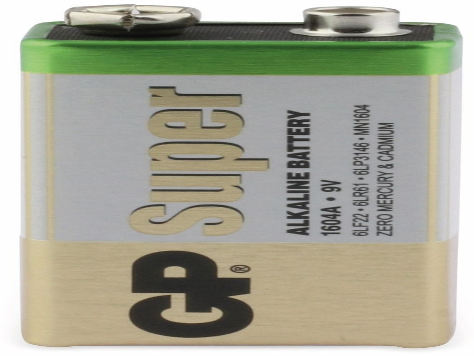 GP 9V-Block-Batterie-Set SUPER Stück 10 Batterieset Alkaline Alkaline