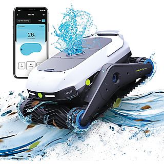 Robot limpia piscinas  - Robot Piscina, Limpiafondos Piscina con Planificación de Rutas Degrii Zima Pro DEGRII, Blanco