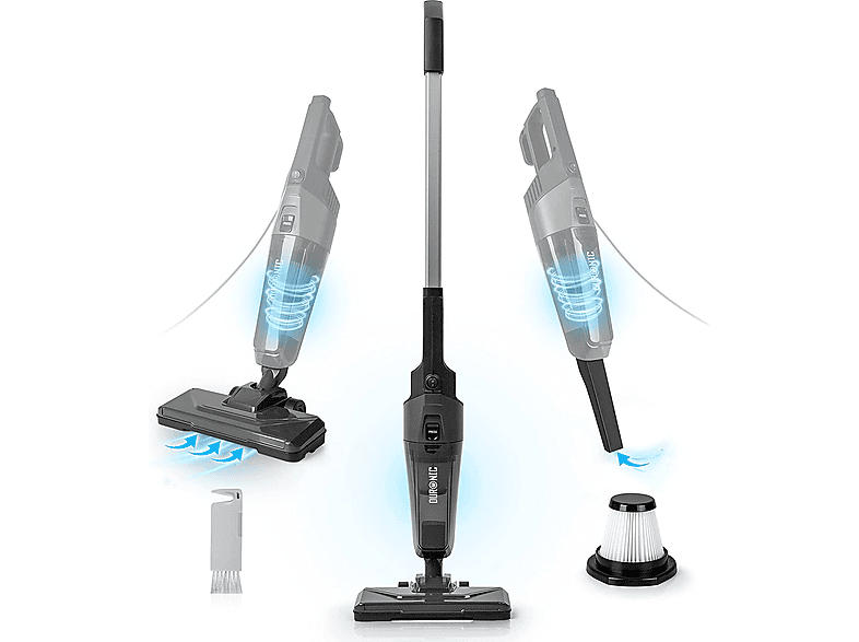 DURONIC VC9 Bodenstaubsauger Staubsauger, maximale Leistung: 600 Watt, Schwarz)