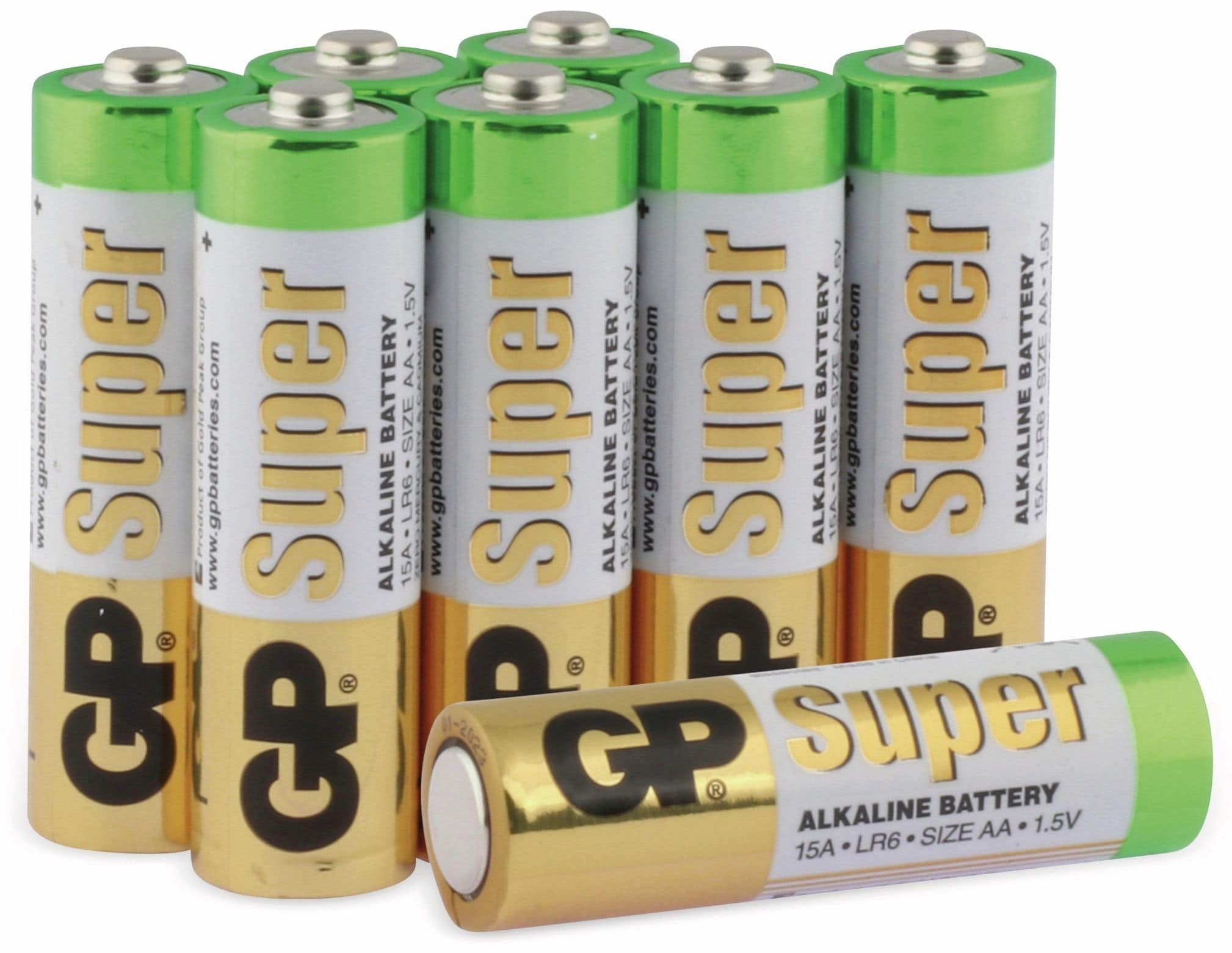 GP Mignon-Batterie-Set Batterien SUPER 8 Alkaline, Alkaline Stück