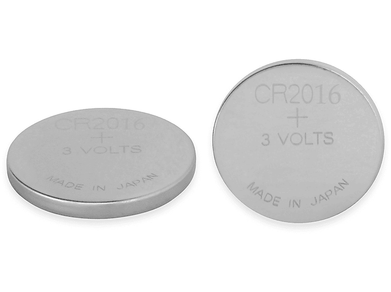 GP Knopfzelle, CR2016, Lithium, 3 V, 2 St. Lithium-Mangandioxid (Li-MnO2) Knopfzelle