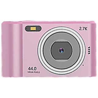 Cámara digital - SYNTEK Cámara HD Cámara digital portátil de viaje diario 8x Zoom Smart Camera, 1 megapixel, rosa