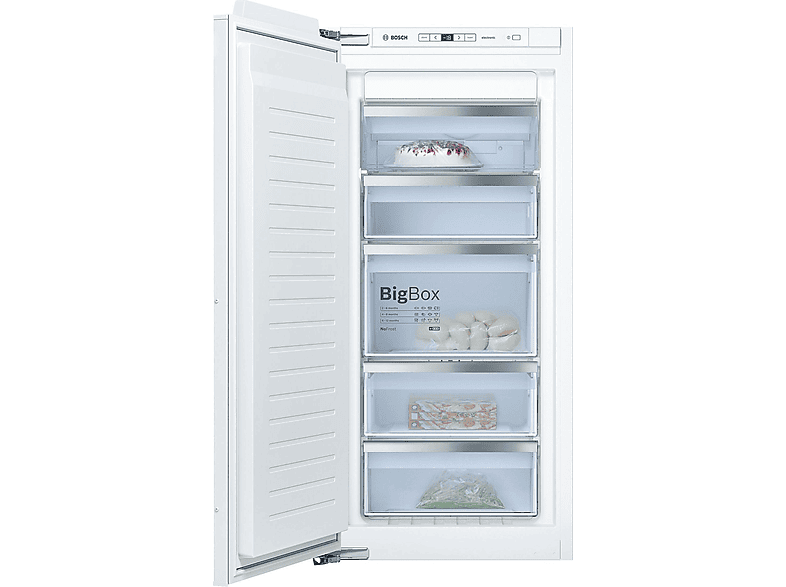 Congelador vertical - BOSCH AKLBB1198149416, 130 l, 1221 mm, Transparente