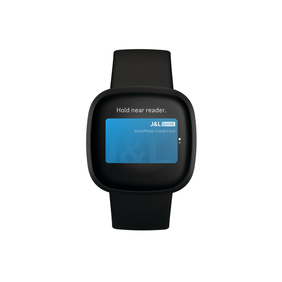 FITBIT Versa 3 Smartwatch schwarz Aluminium Silikonarmband, L, S