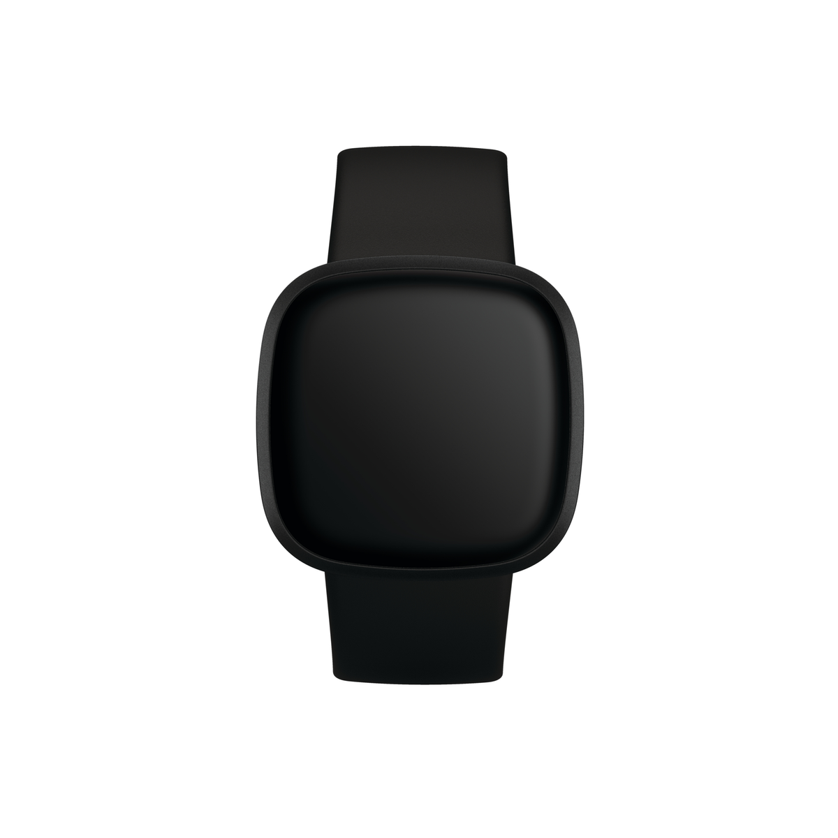 Versa Aluminium Silikonarmband, FITBIT S, 3 L, schwarz Smartwatch