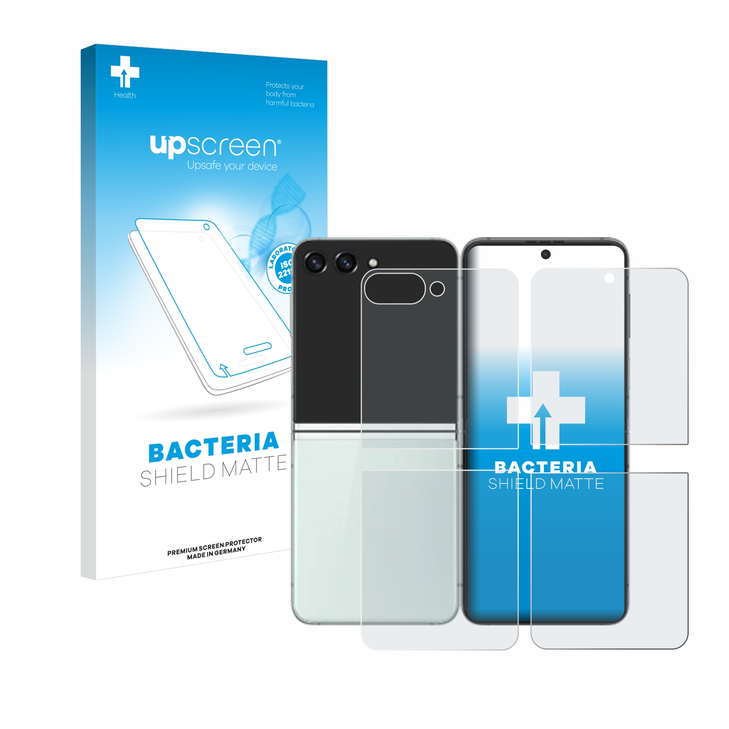 UPSCREEN antibakteriell entspiegelt Galaxy matte Schutzfolie(für Samsung Flip 5) Z