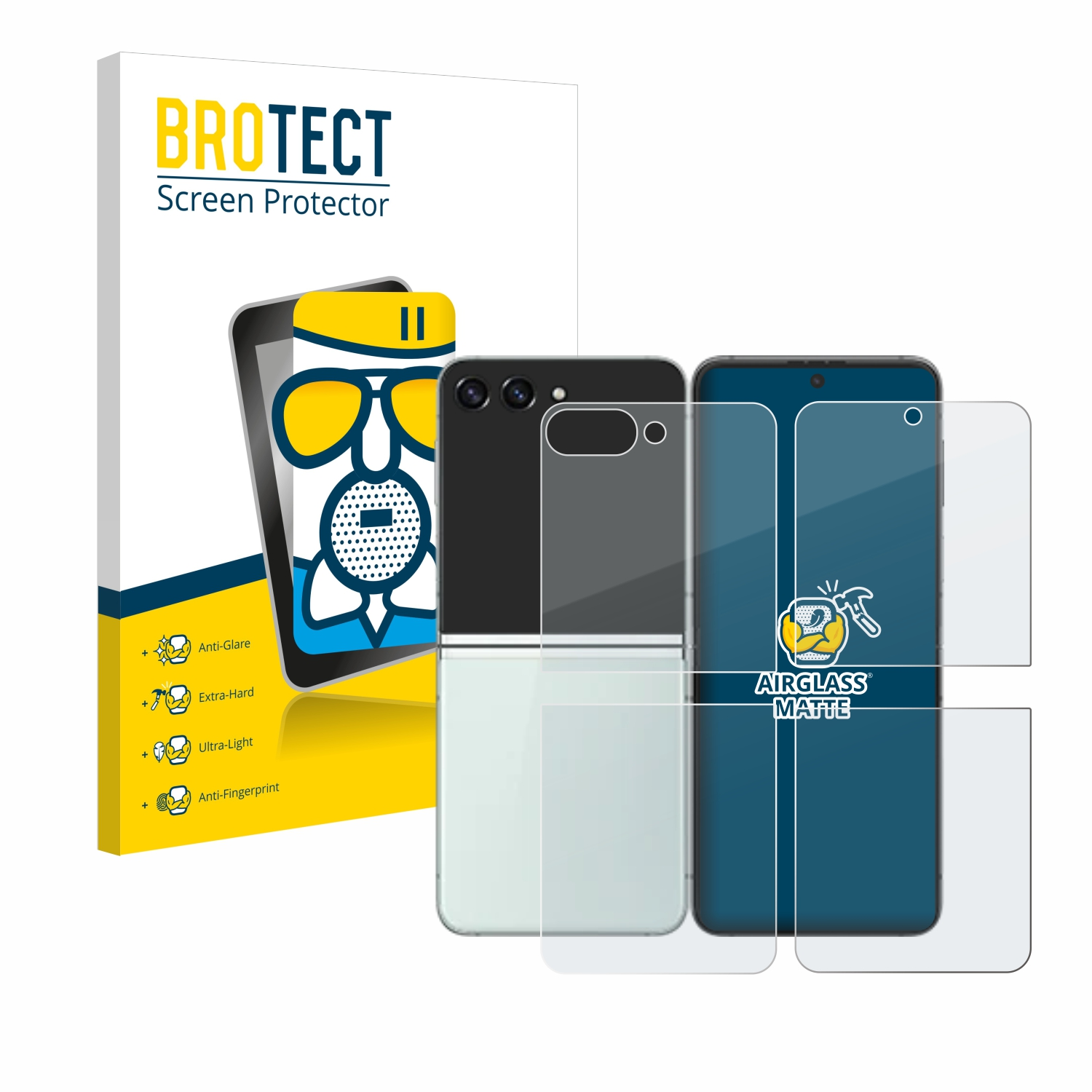 Z Samsung Flip 5) Schutzfolie(für Airglass matte BROTECT Galaxy