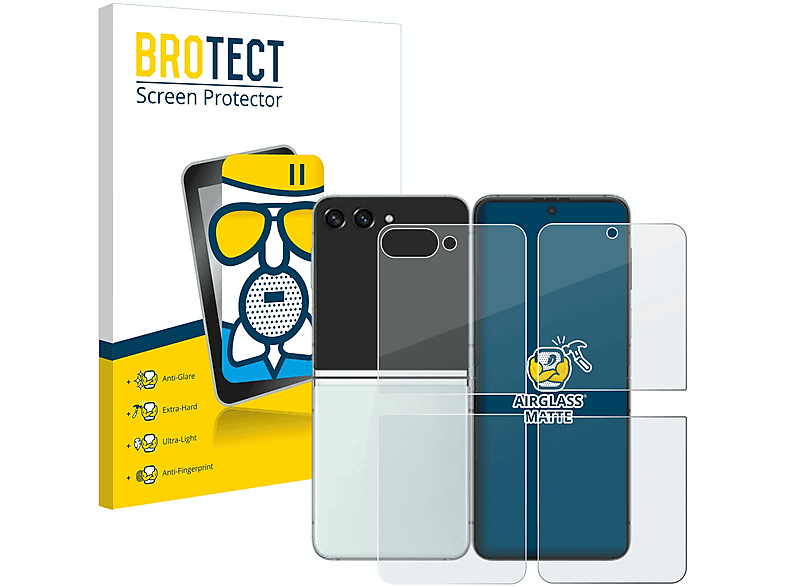 Z Samsung Flip 5) Schutzfolie(für Airglass matte BROTECT Galaxy