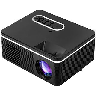 Proyector - SYNTEK Proyector LED Mini proyector portátil 1080P HD Home Projection, 1920 x 1080 píxeles, HD, negro