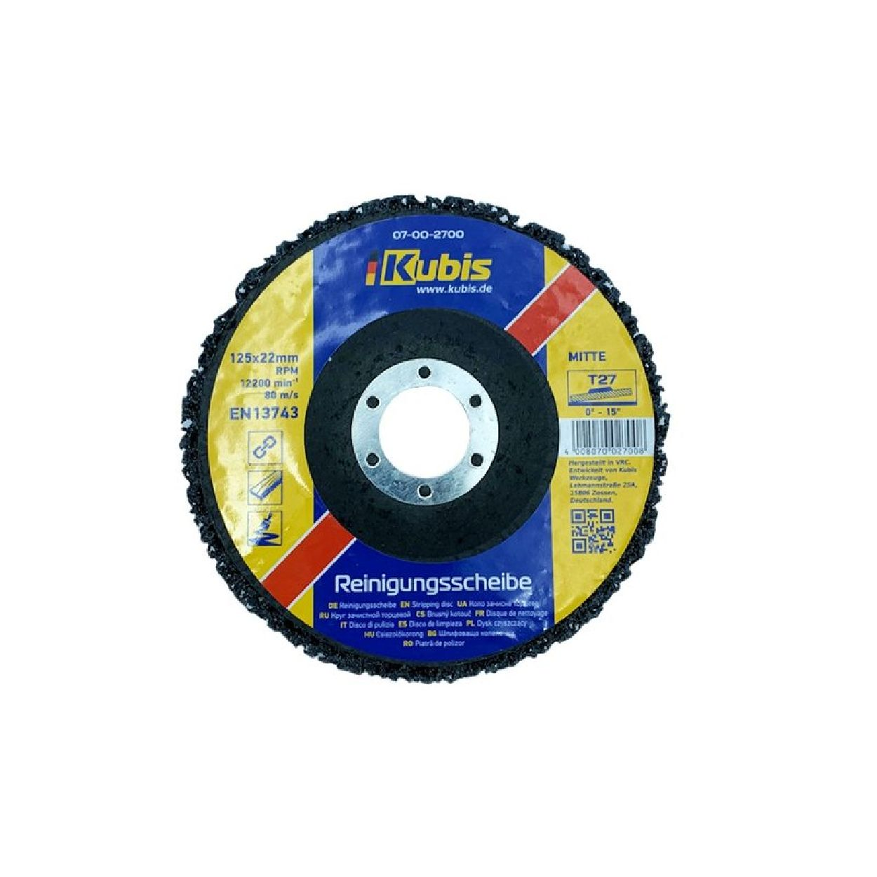 Reinigungsscheibe / Multifunktionswerkzeug, KUBIS Transparent KB07-00-2700-50 INBUSCO