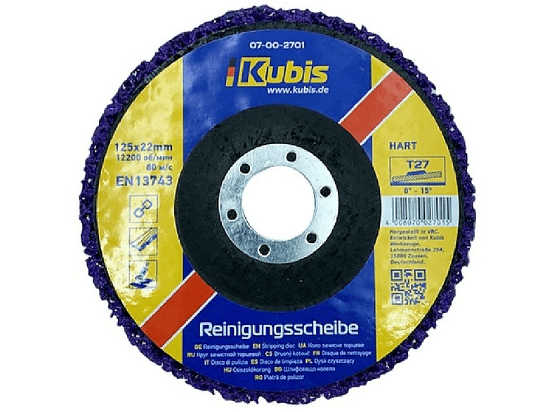 INBUSCO / KUBIS Reinigungsscheibe Multifunktionswerkzeug, KB07-00-2701-5 Transparent