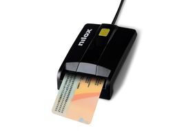 Lector de DNI Electrónico Smart Card ISO7816 Negro