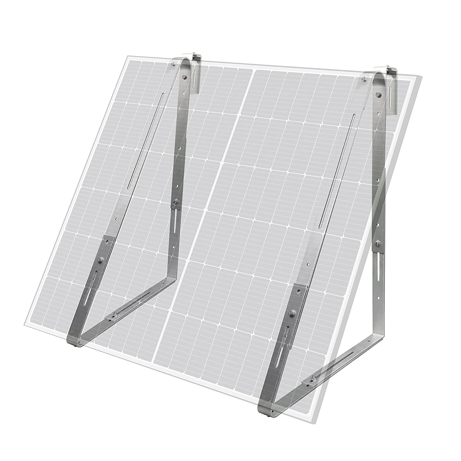 92-120 cm Halterung LEICKE Balkon solar-Halterung, Solarpanel Aluminium Halter für Solarmodulbreiten von alle