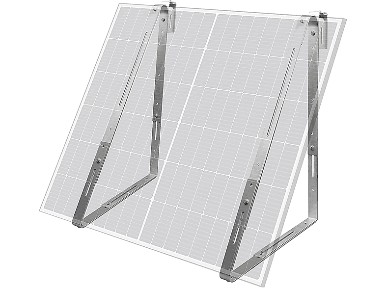 cm solar-Halterung, Balkon 92-120 Aluminium von Halter für alle Halterung Solarpanel LEICKE Solarmodulbreiten