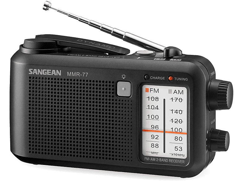 Radios  - SANGEAN MMR-77 FCC Matt Black / Radio portátil SANGEAN