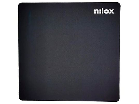 Alfombrilla  - NILOX Mouse Pad Inter Black / Alfombrilla de ratón cuadrada NILOX, Negro