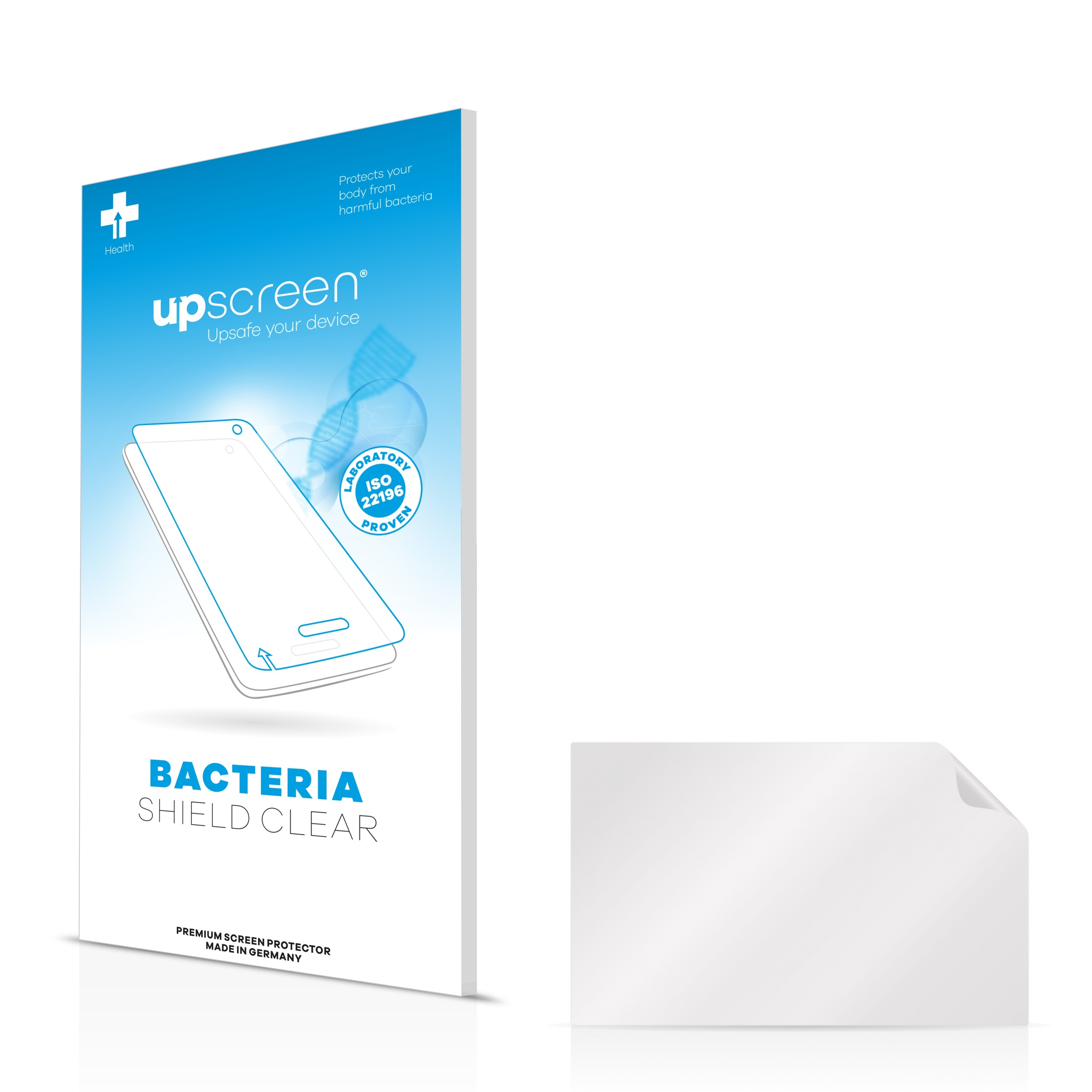 UPSCREEN antibakteriell klare Schutzfolie(für Universal mm]) Zoll) 371 71.1 [594 x cm (28