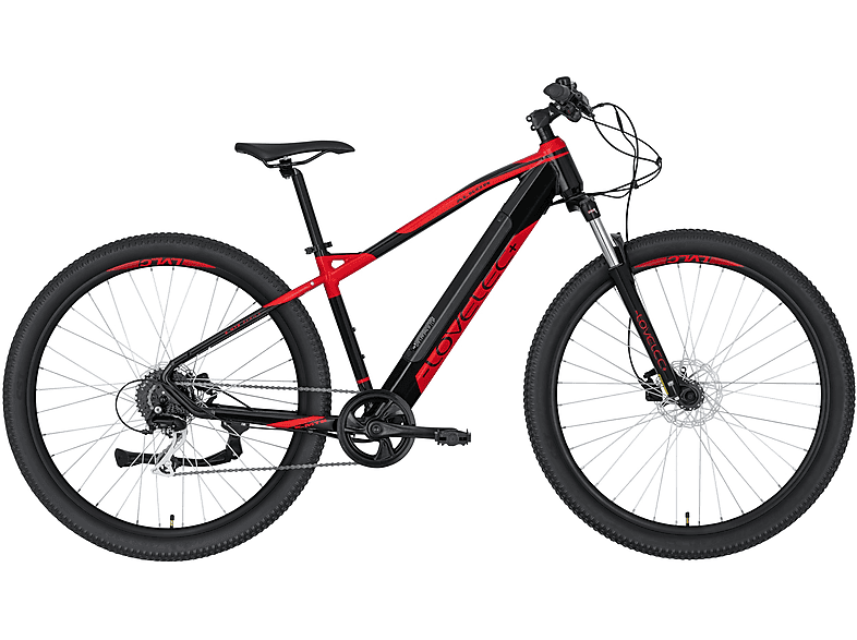 LOVELEC B400347 29 Zoll, 43,18 Erwachsene-Rad, Rahmenhöhe: (Laufradgröße: 540 Wh, schwarz/rot) Mountainbike cm