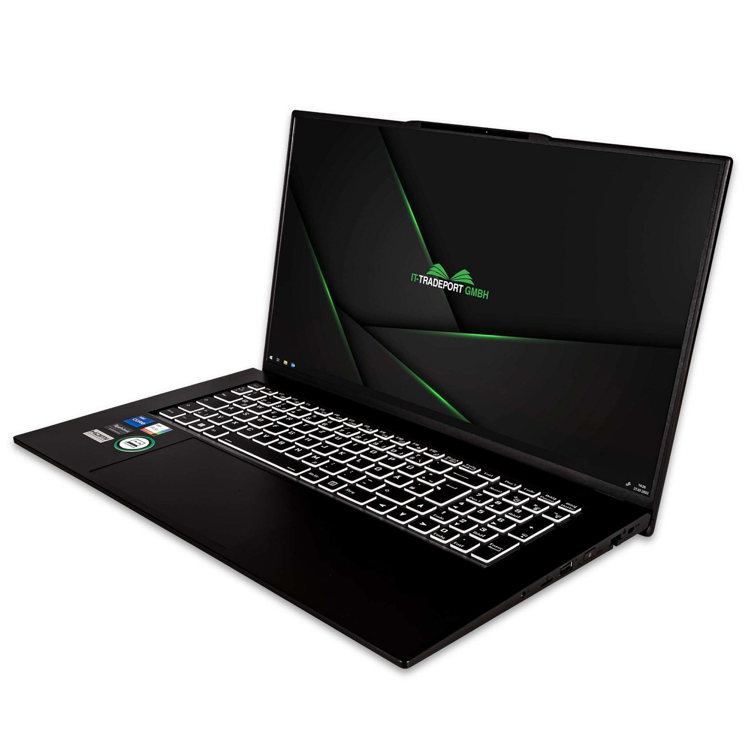 Pro, Display, Intel® Graphics, RAM, F17, 2000 16 Zoll G7 GB Schwarz i5 eingerichtet, mit Xe Intel Iris Prozessor, JodaBook 17,3 Core™ IT-TRADEPORT SSD, Pro fertig GB 2021 Notebook Office