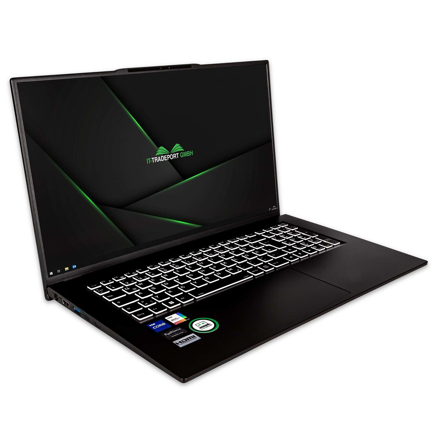 Pro, Display, Intel® Graphics, RAM, F17, 2000 16 Zoll G7 GB Schwarz i5 eingerichtet, mit Xe Intel Iris Prozessor, JodaBook 17,3 Core™ IT-TRADEPORT SSD, Pro fertig GB 2021 Notebook Office