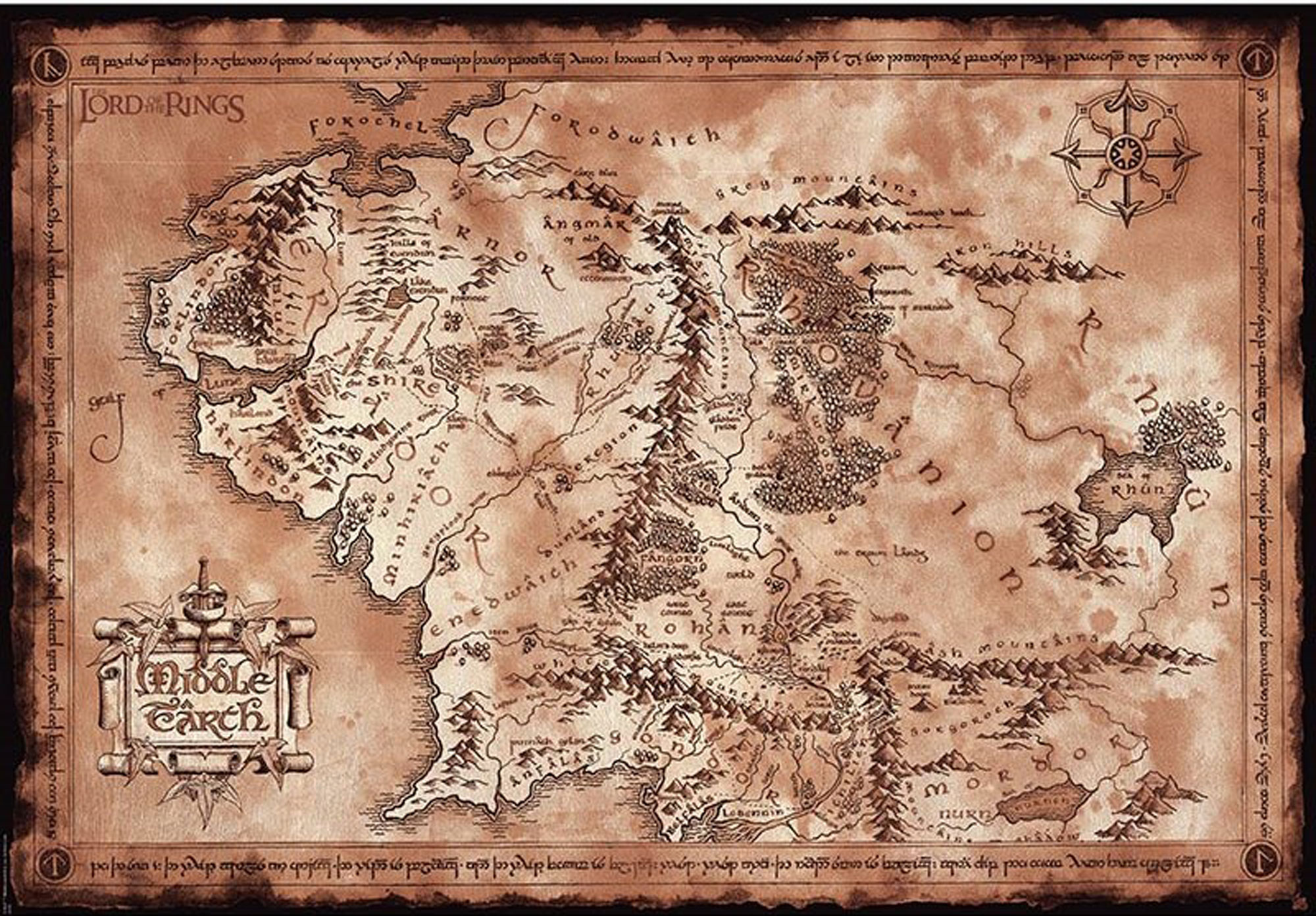 Lord Of The - Rings Map