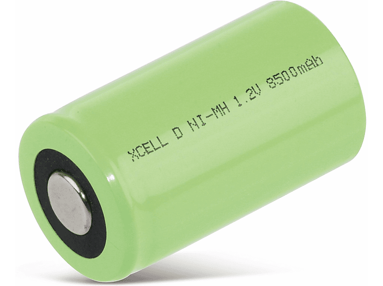 XCELL NiMH-Akku, Industriezelle, Nickel-Metallhydrid Mono, Flat-Top, 57x33mm, 1,2V/8500mAh NiMH-Akku