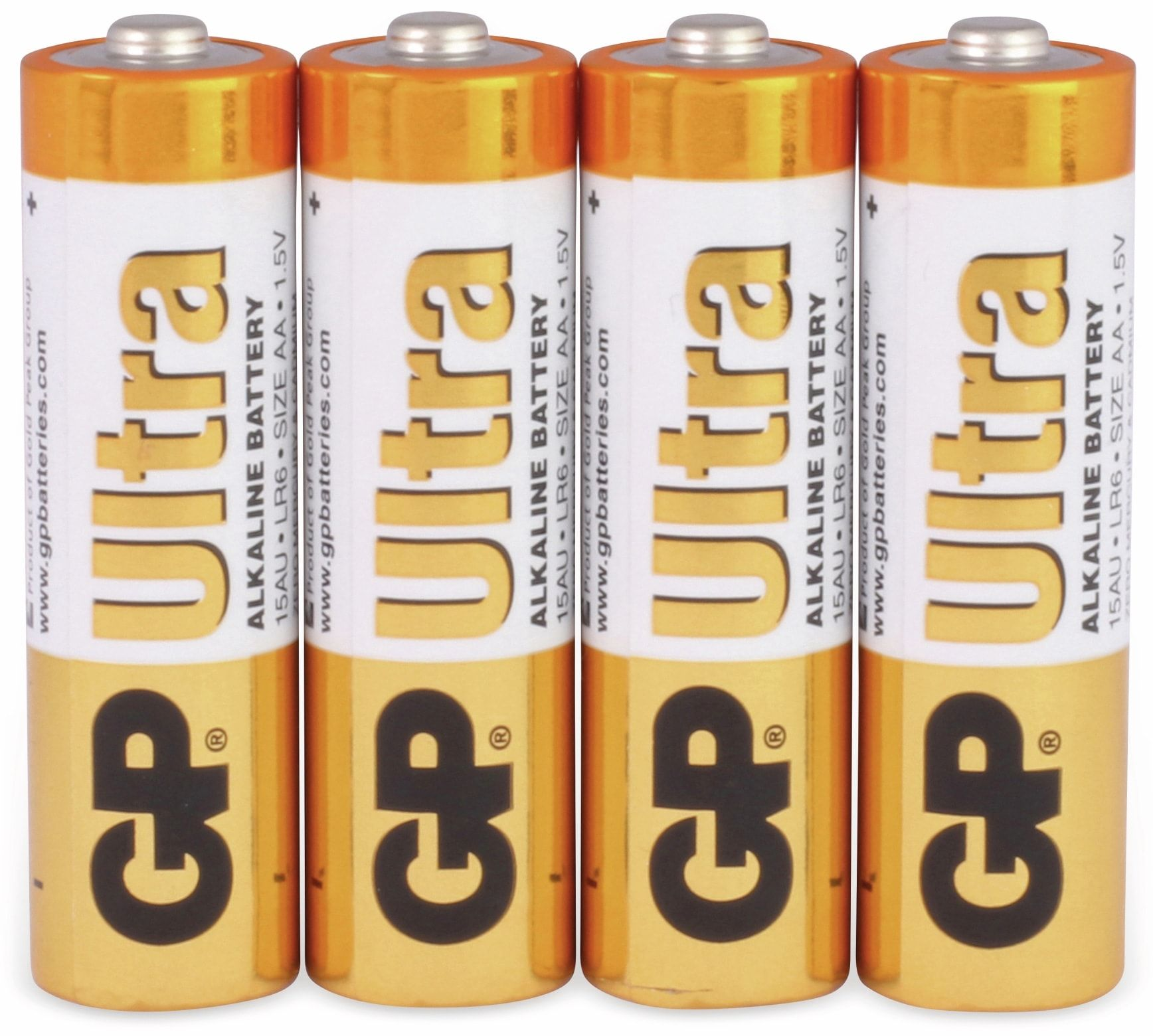 4 Stück Alkaline ULTRA Mignon-Batterien GP ALKALINE, Batterien