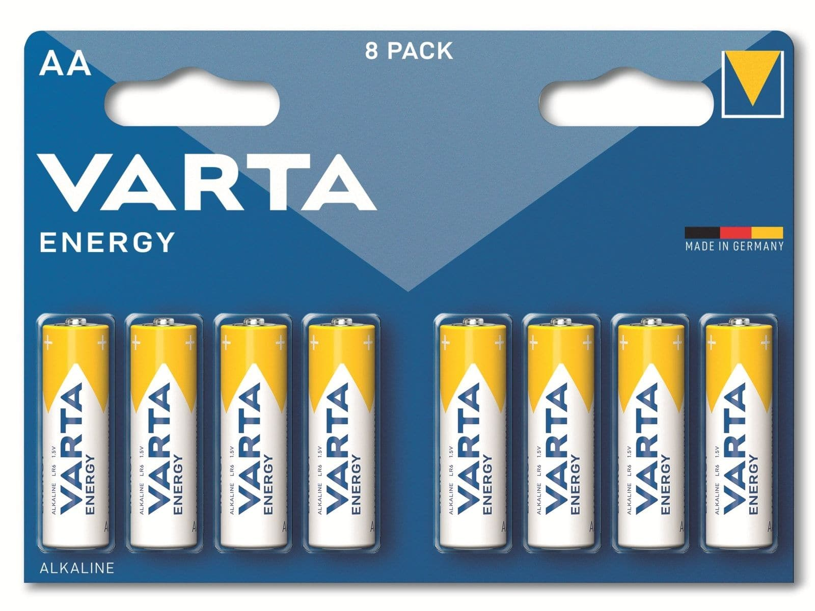 VARTA Batterie Stück Alkaline 8 Alkaline, Mignon, 1.5V, Batterien Energy, LR06, AA