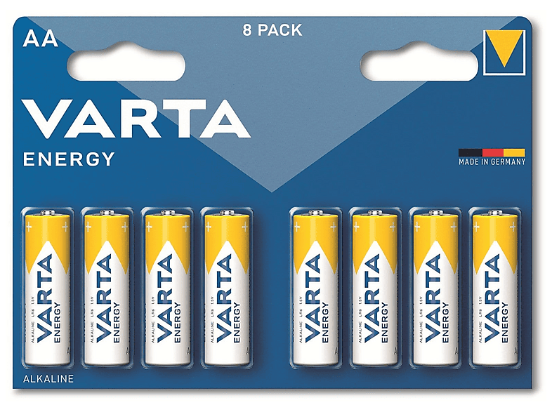 VARTA Energy AA Alkaline Batterien – 24er Pack, 1,5V, Made In Germany, Ideal Für Geräte Mit Geringem Strombedarf