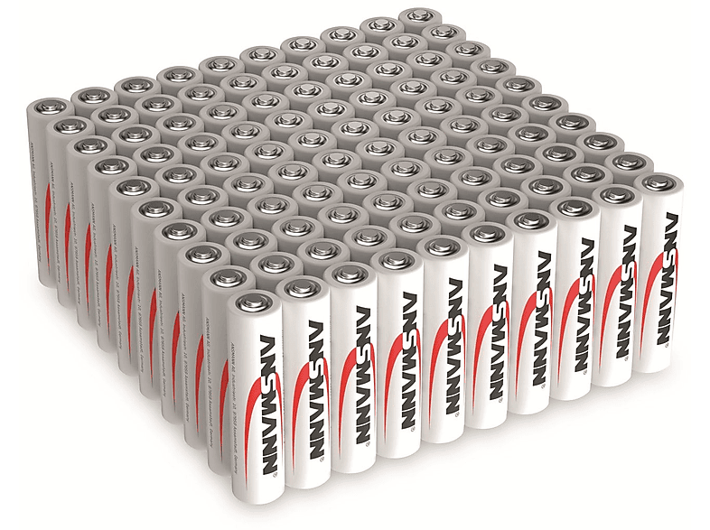 Stück Micro-Batterie-Set, Batterien 100 ANSMANN Alkaline Alkaline,