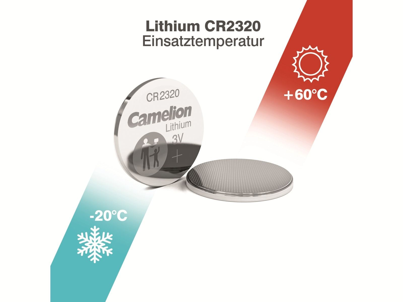 CAMELION Knopfzelle CR2320, Knopfzelle 1 (Li-MnO2) Lithium-Mangandioxid St