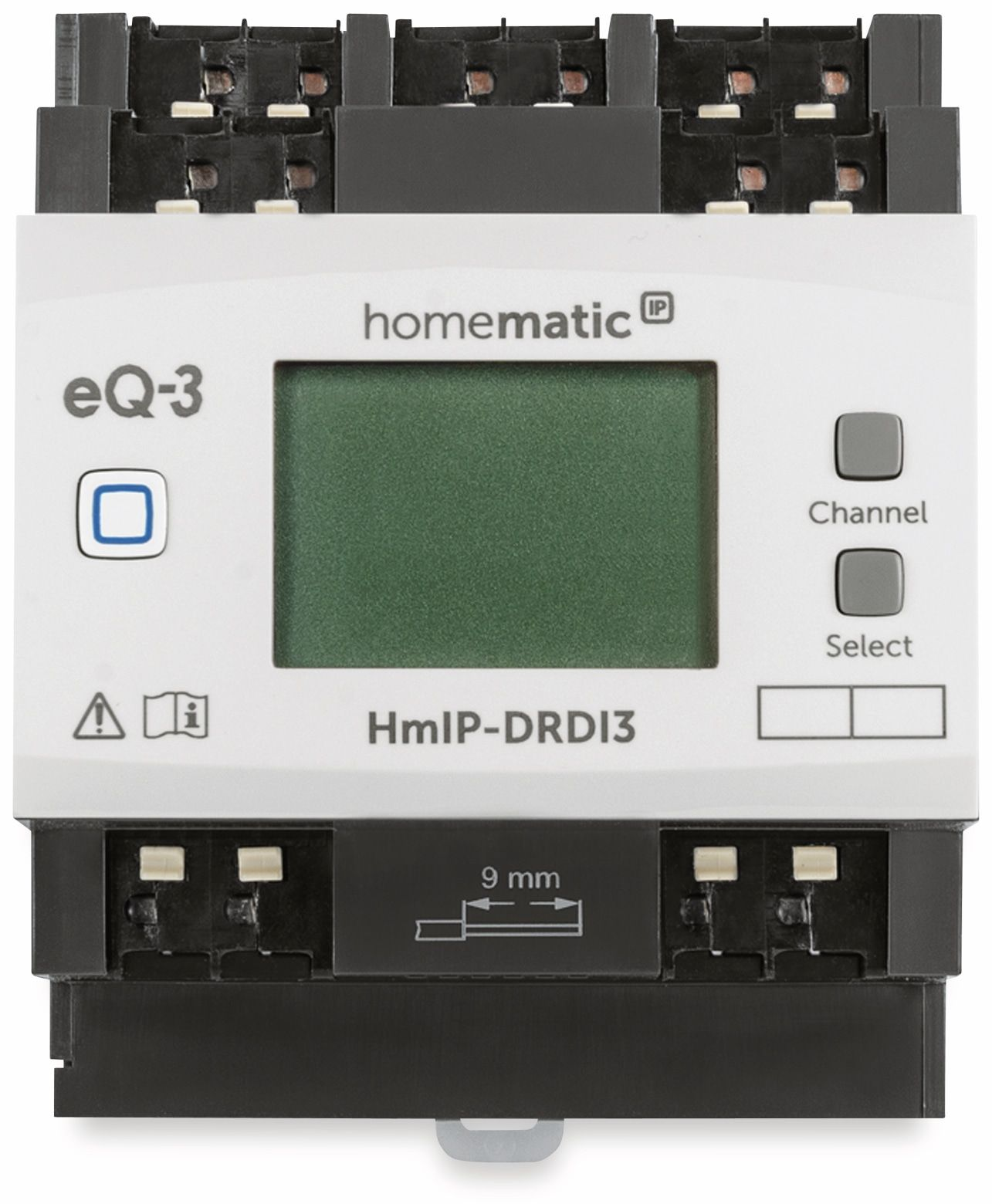 HOMEMATIC IP HmIP-DRDI3 Dimmaktor Hutschienenmontage Grau-Schwarz für - 3fach