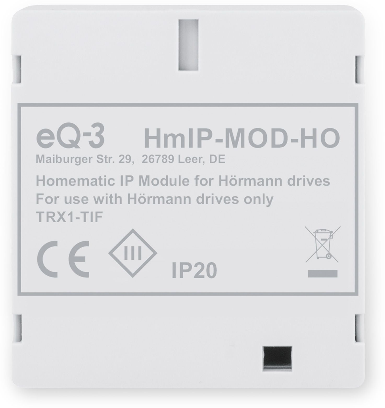 Modul für Hörmann-Antriebe, IP HOMEMATIC HmIP-MOD-HO Grau